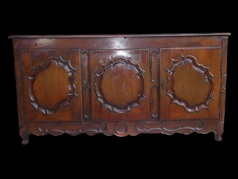 Enfilade 3 portes Régence en merisier début 18 ème