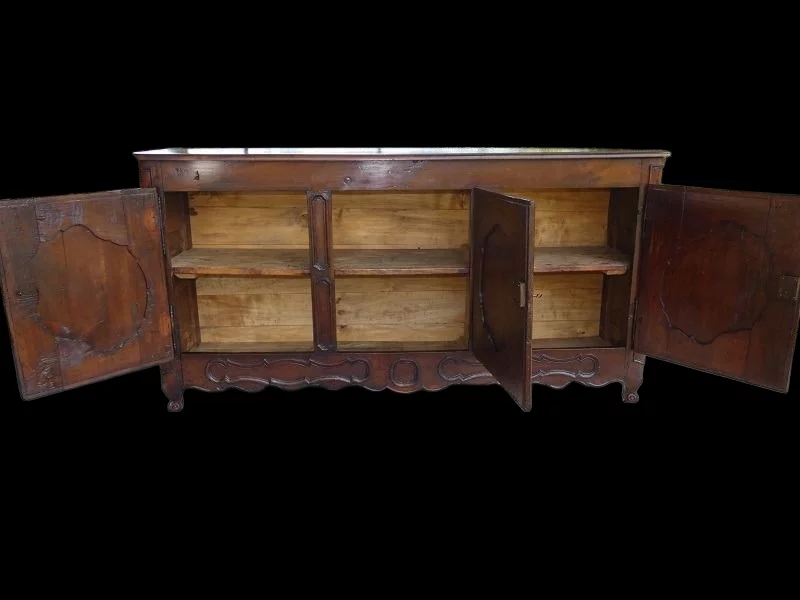 Enfilade 3 portes Régence en merisier début 18 ème