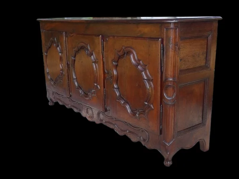 Enfilade 3 portes Régence en merisier début 18 ème