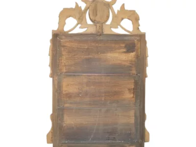 Miroir ancien de style Louis XVI Provençal , bois sculpté et doré fin 19 ème