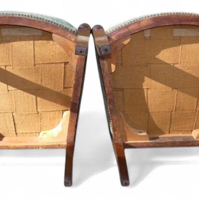 PAREJA DE SILLONES DE LA ÉPOCA DE LA RESTAURACIÓN FRANCESA