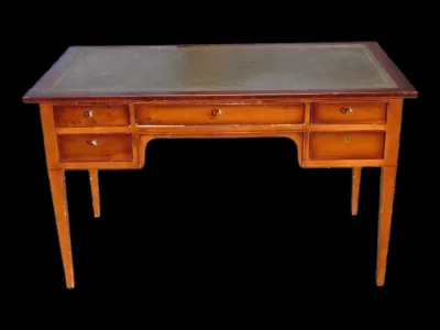 Bureau plat de milieu de style Directoire 1960