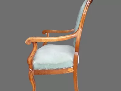Fauteuil de bureau Louis Philippe en acajou vers 1830