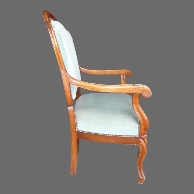 Fauteuil de bureau Louis Philippe en acajou vers 1830