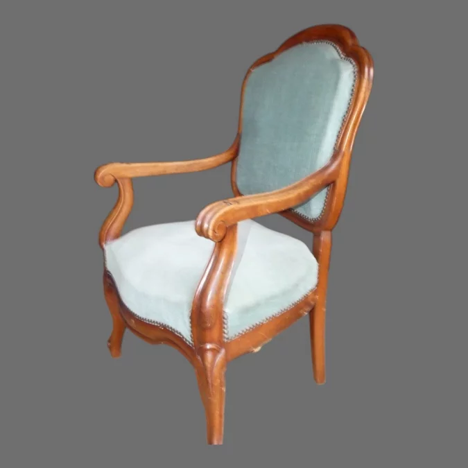 Fauteuil de bureau Louis Philippe en acajou vers 1830