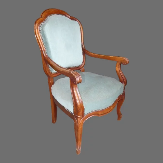 Fauteuil de bureau Louis Philippe en acajou vers 1830