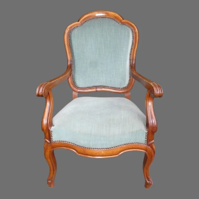 Fauteuil de bureau Louis Philippe en acajou vers 1830