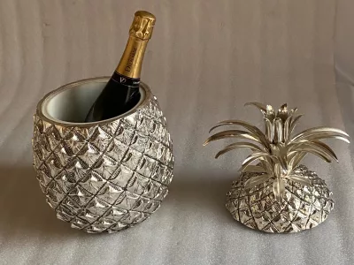 1970′ Champagne Bucket Mauro Manetti Signed H 39 Ø 24 cm