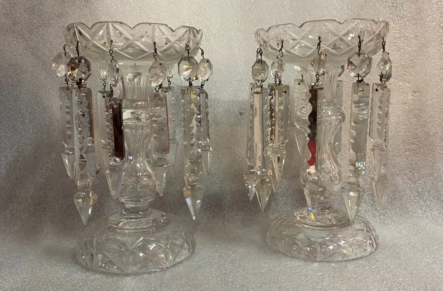 1940′ Pair of Baccarat Pineapple Doors