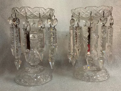 1940′ Pair of Baccarat Pineapple Doors