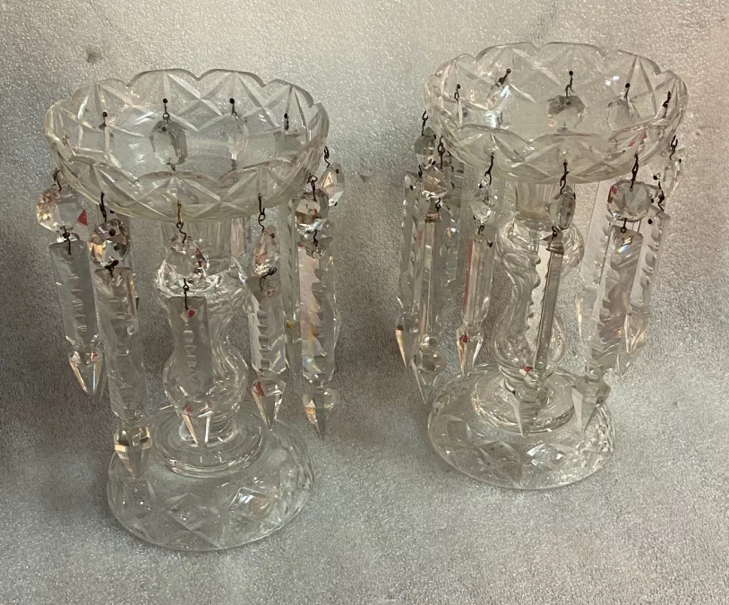 1940′ Pair of Baccarat Pineapple Doors