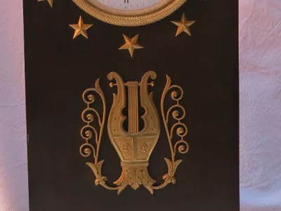 1795′ Directoire Period Clock in Double Patina Bronze with Ouroboros