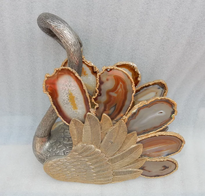 1970′ Swan Magazine Holder Duval Brasseur Style