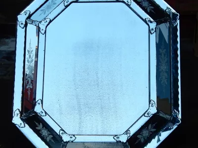 1820/50 St L XIV Mirror with Pareclose Tain Mercury