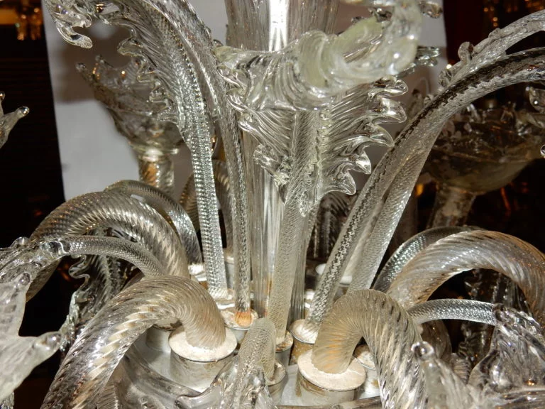 1900/20' Murano Crystal Chandelier with 6 Arms