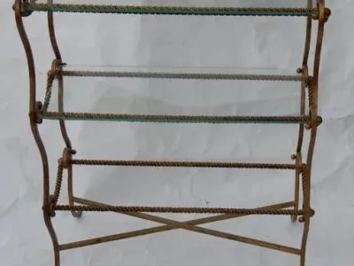 1950/70′ Bibus Brass Shelf DLG Maison Jansen Provenance Parisian Palace