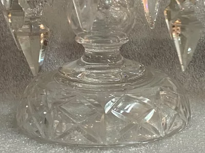 1880′ Pair of Baccarat Pineapple Doors Gold Decor