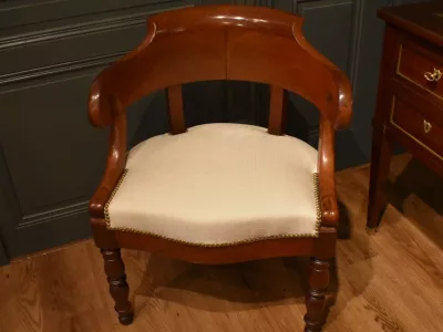 Fauteuil de bureau en acajou