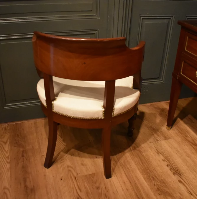 Fauteuil de bureau en acajou