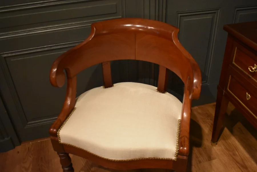 Fauteuil de bureau en acajou