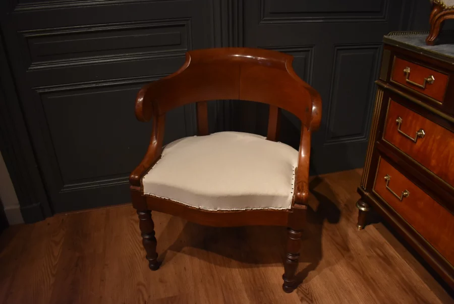 Fauteuil de bureau en acajou