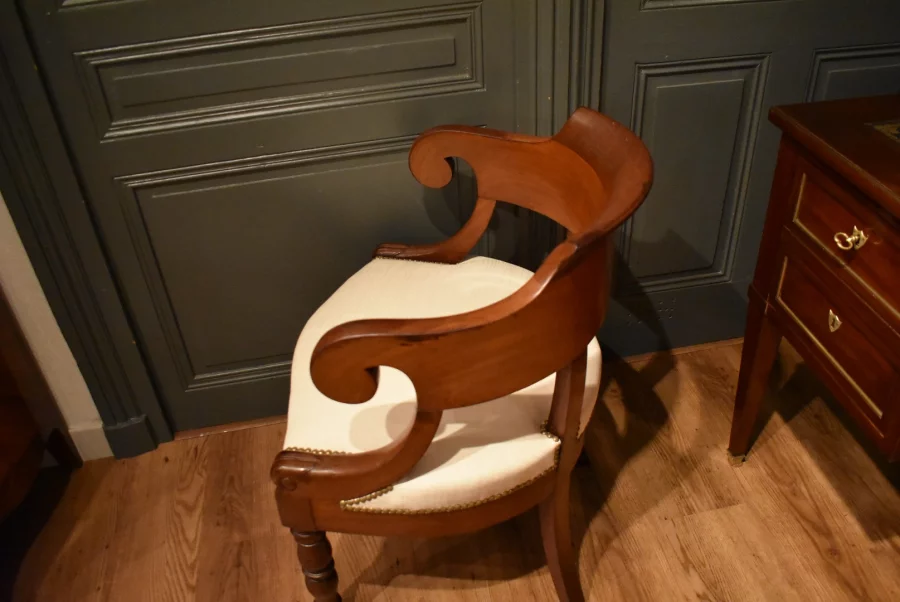 Fauteuil de bureau en acajou