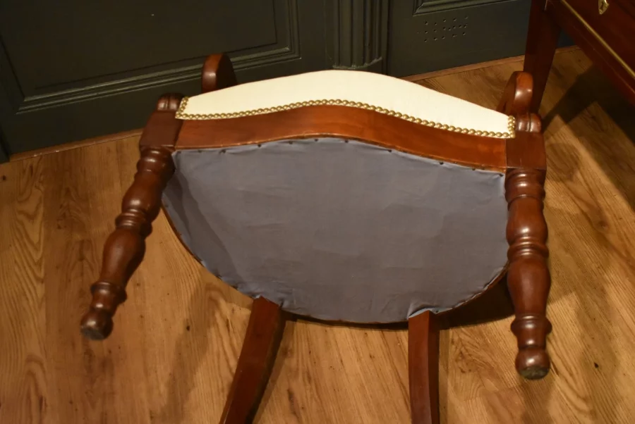 Fauteuil de bureau en acajou