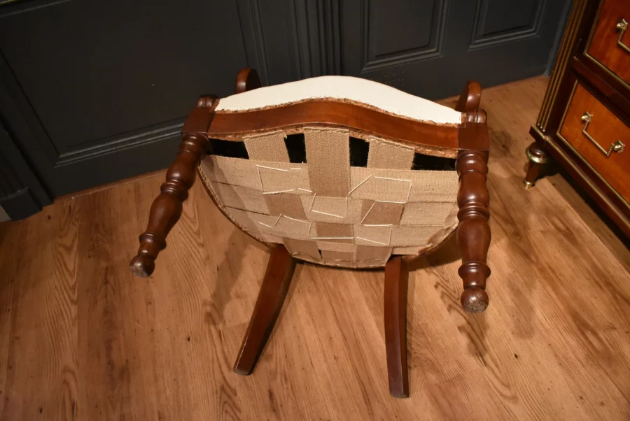 Fauteuil de bureau en acajou