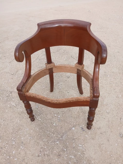 Fauteuil de bureau en acajou