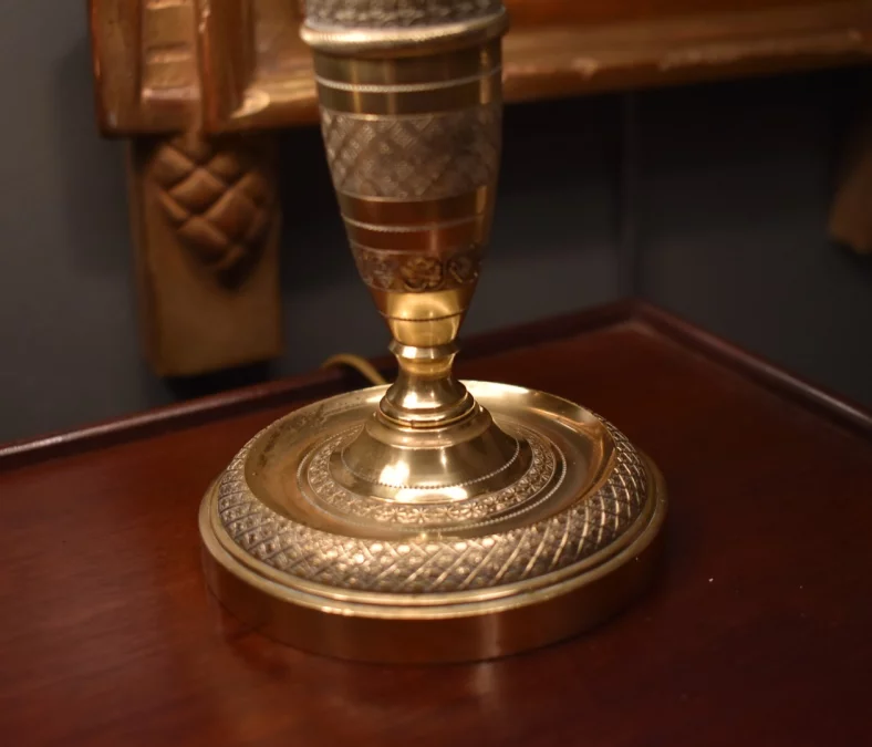 Paire de lampes bougeoirs