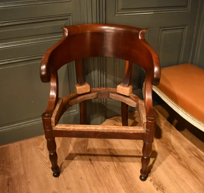 Fauteuil de bureau en acajou
