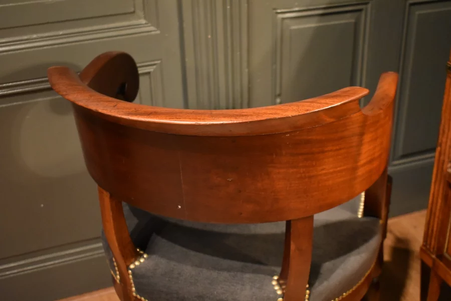 Fauteuil de bureau en acajou