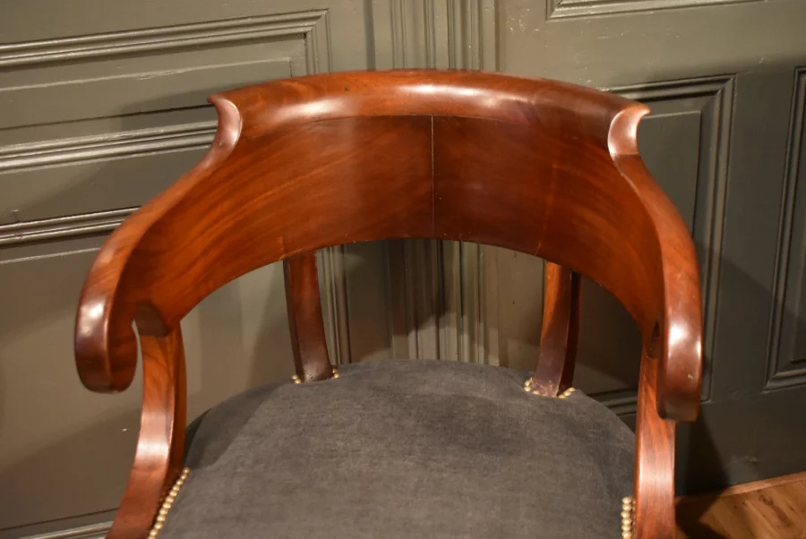 Fauteuil de bureau en acajou