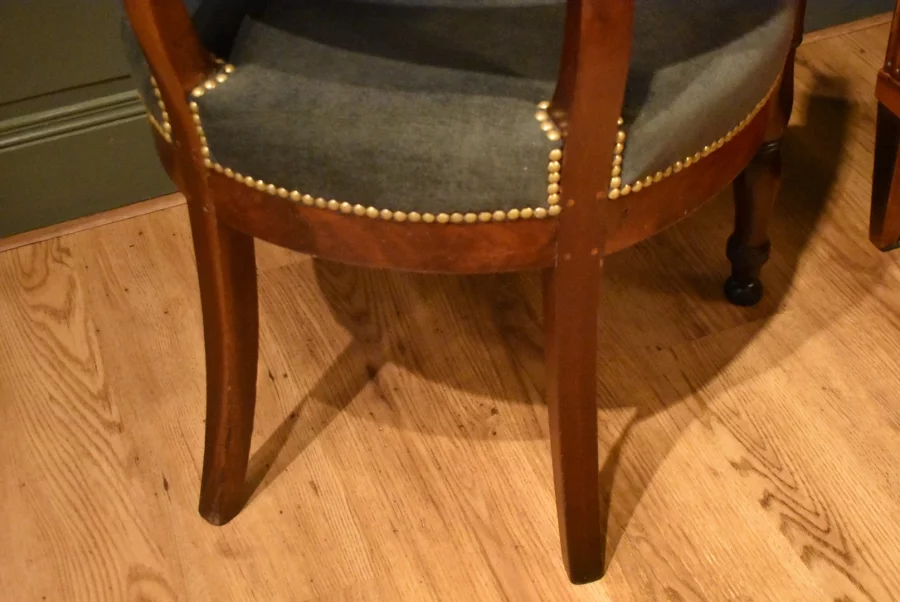 Fauteuil de bureau en acajou