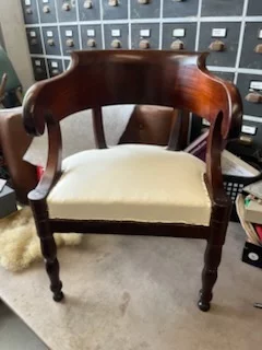 Fauteuil de bureau en acajou