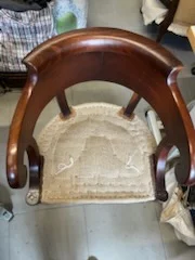 Fauteuil de bureau en acajou