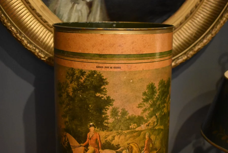 Porte parapluies ou porte cannes en tôle peinte