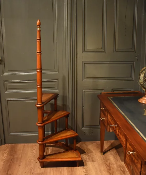 Grand escabeau de bibliothèque