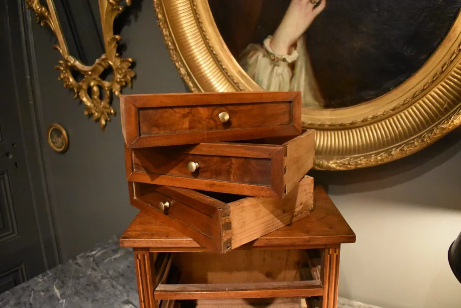 LOUIS XVI STYLE MINIATURE CHEST OF DRAWERS