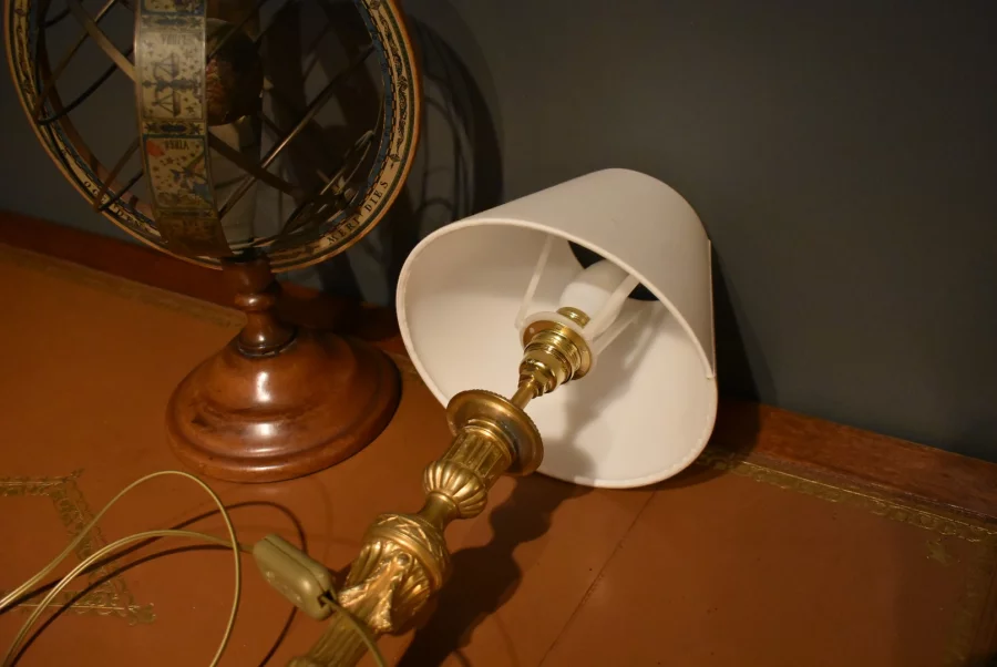 Lampe en bronze doré