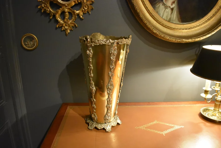 Porte parapluies ou porte cannes en laiton