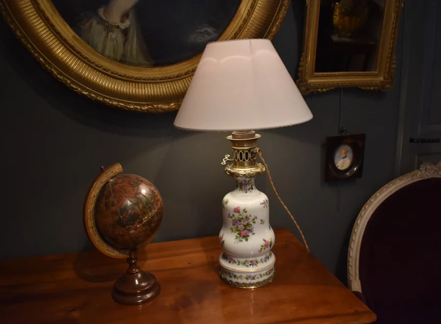 Lampe en porcelaine et bronze