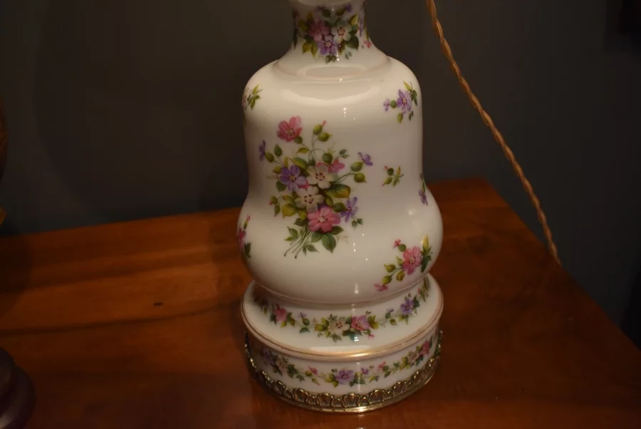 Lampe en porcelaine et bronze