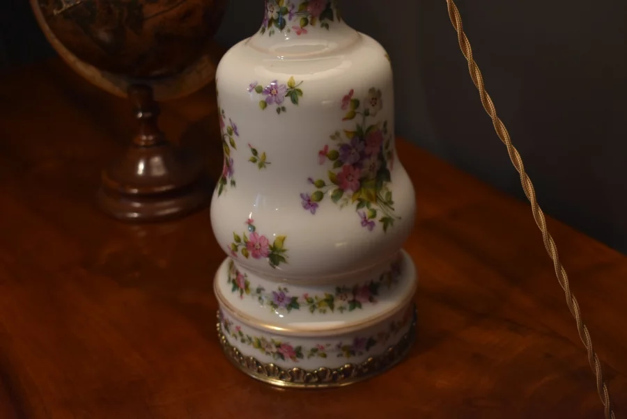 Lampe en porcelaine et bronze