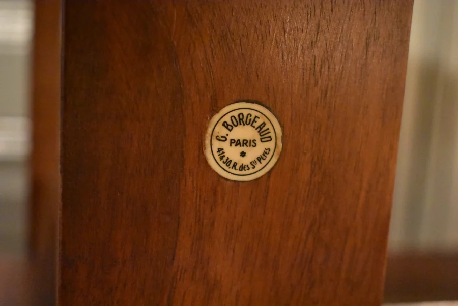 Bibliothèque tournante en noyer