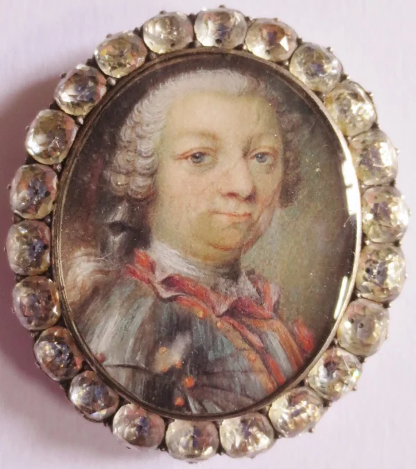 Miniature sur vélin époque Louis XV.