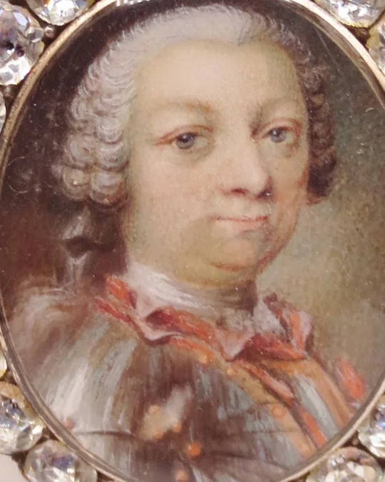 Miniature sur vélin époque Louis XV.