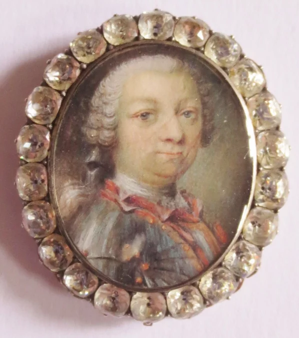 Miniature sur vélin époque Louis XV.