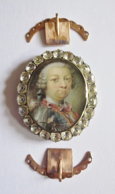 Miniature sur vélin époque Louis XV.