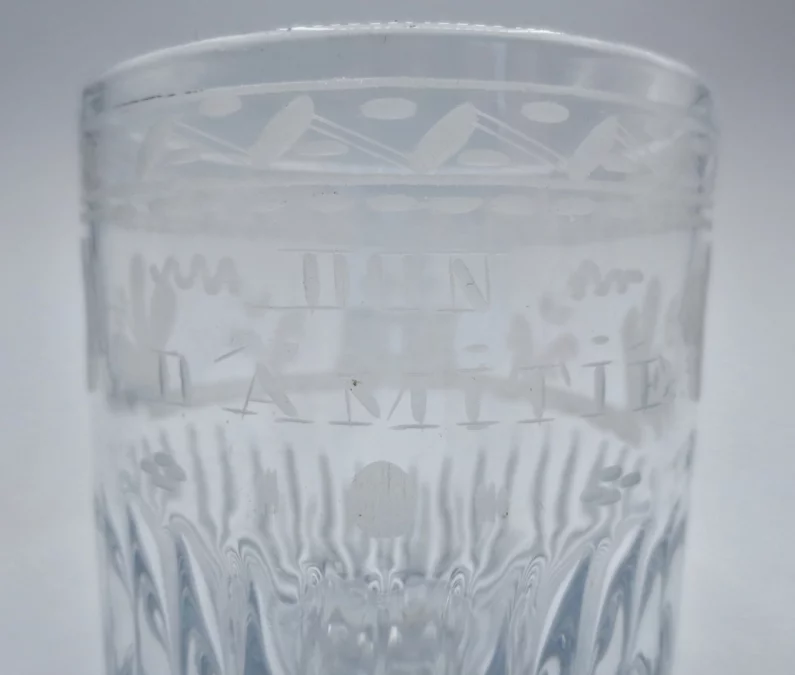 Verre début du XIXe siècle.